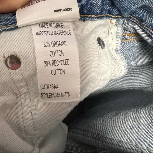 Agolde Jeans Women Size 25 Feel Good Straight Medium Wash Tapered Distressed B22 - Picture 11 of 12